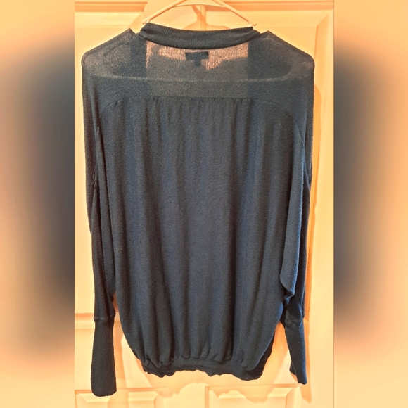 Express Blue Open Front Cardigan Sweater size Small - Picture 3 of 6